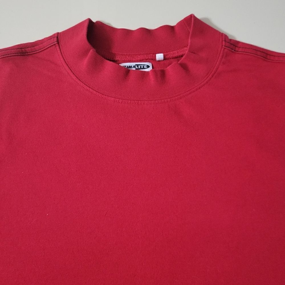 Adidas Men's Red Climalite Stretch Long Sleeve Top - Picture 7 of 13